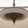 Vintage Pendant Lamp Metal Plastic White 1980s 3