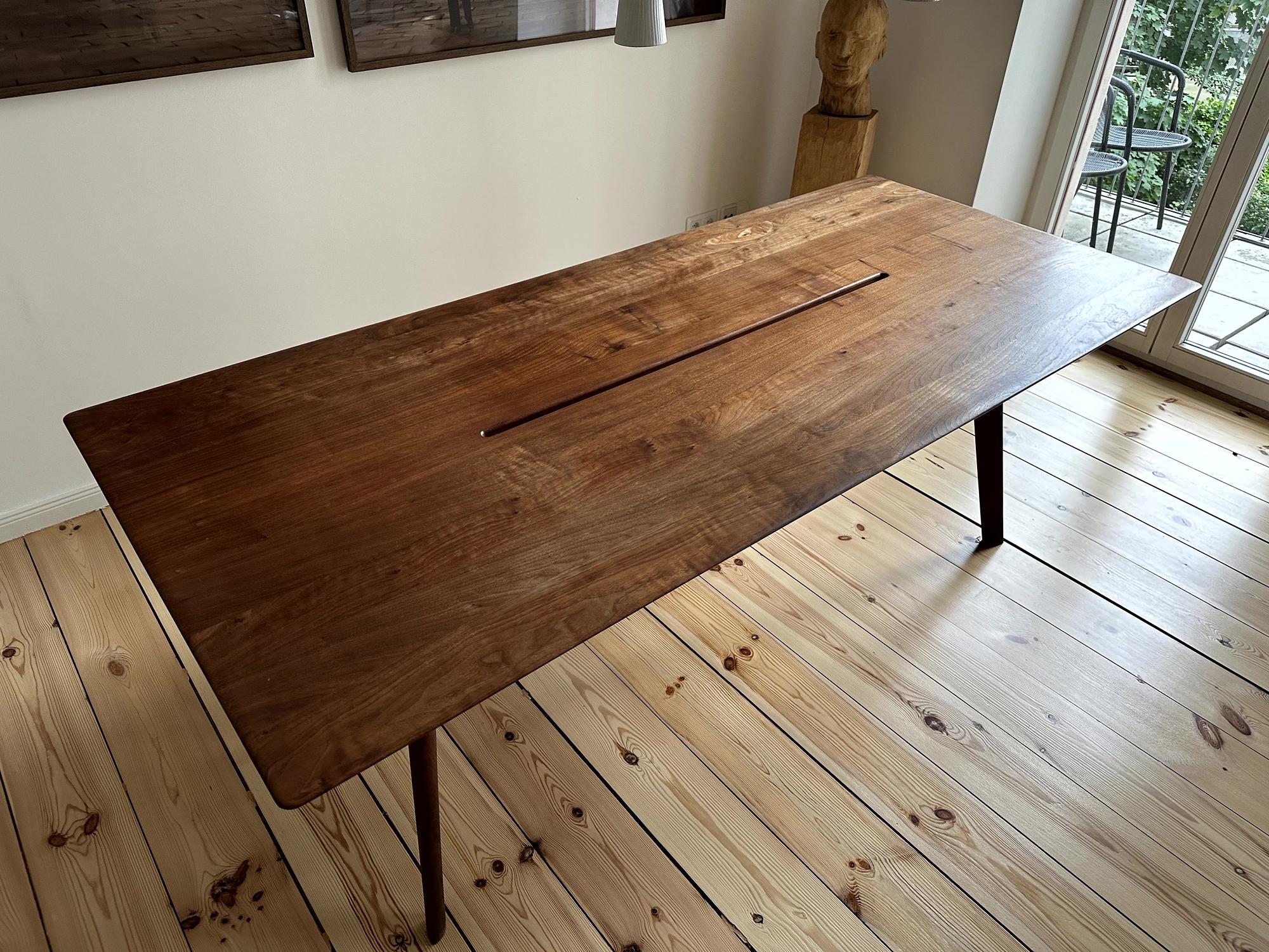 Esstisch Nussbaumholz Braun 0