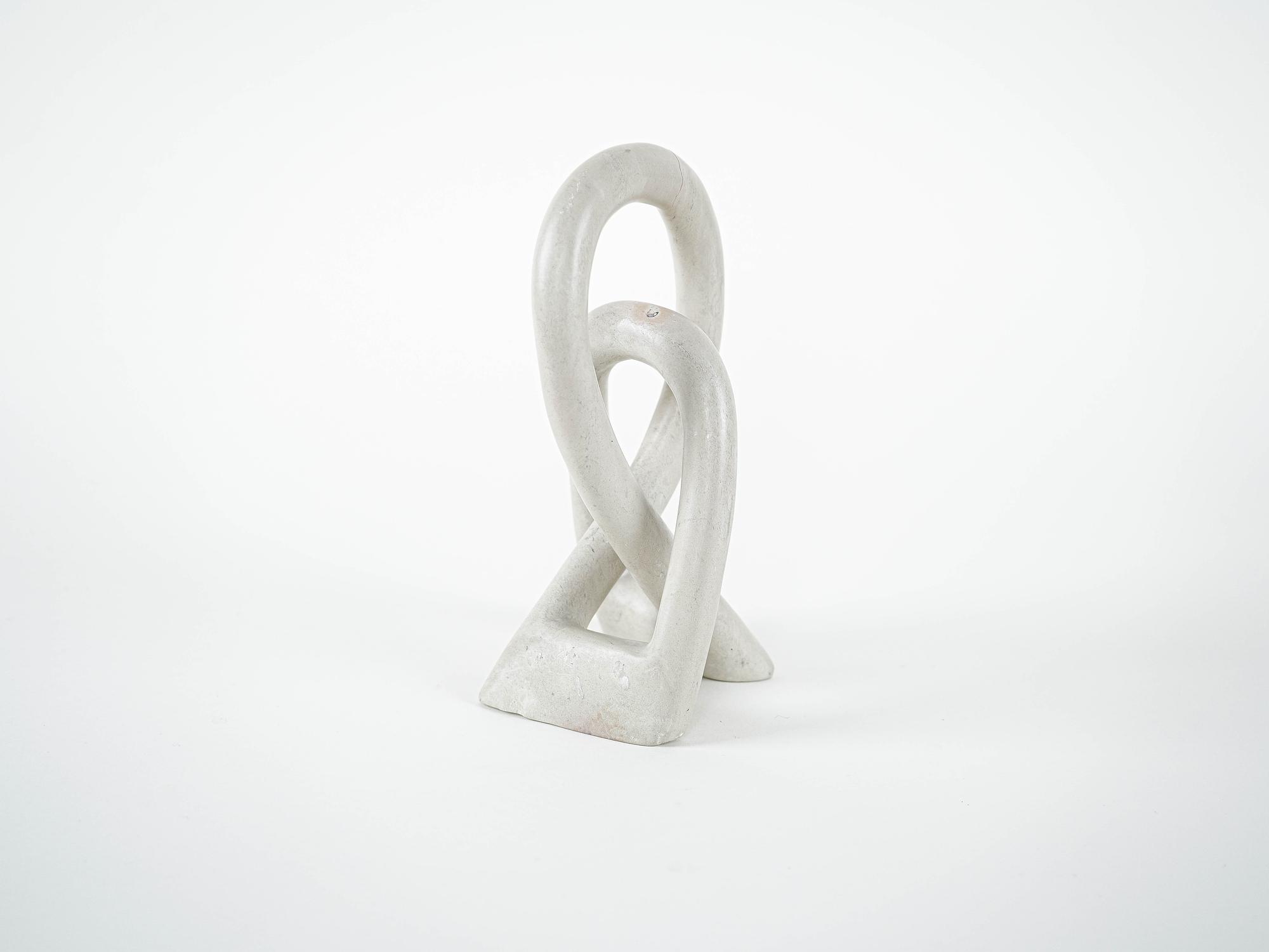 Sculpture Abstract White 1980s 5