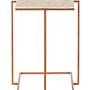 Shalimar Side Table Metal Stone Gold White 2
