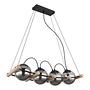 Leona pendant lamp stained glass iron 4-flame 3