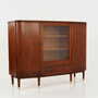 Highboard Walnussholz Braun 1960er Jahre 3