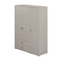 Kleiderschrank Extra Hoch Holz Taupe 0