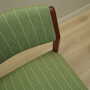 2x Vintage Stuhl Teakholz Textil Grün 1970er Jahre 5