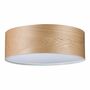 Deckenleuchte 3-flammig Metall Holz Beige 0