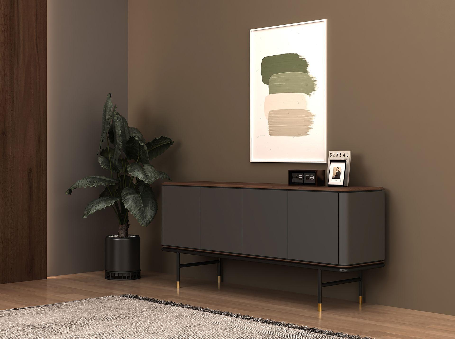 Sideboard Dunkelgrau 5