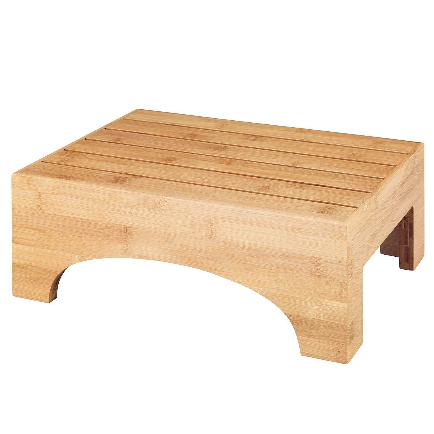 Bambusa Badschemel Bambus Braun 0