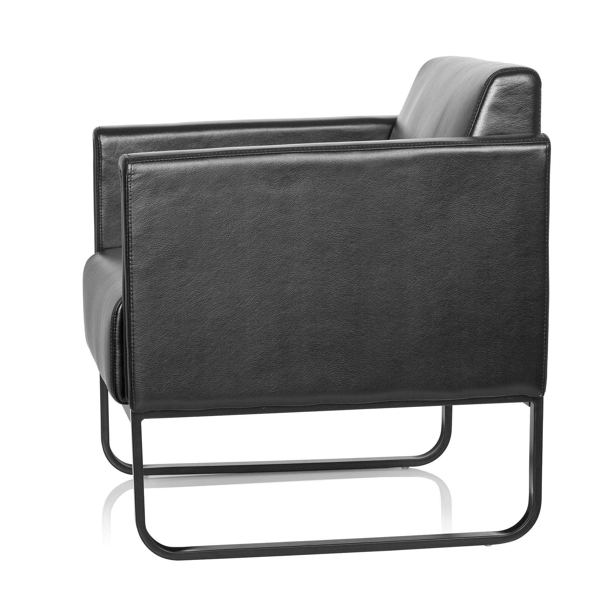 BALI BLACK armchair Artificial leather 1-seater Black 8