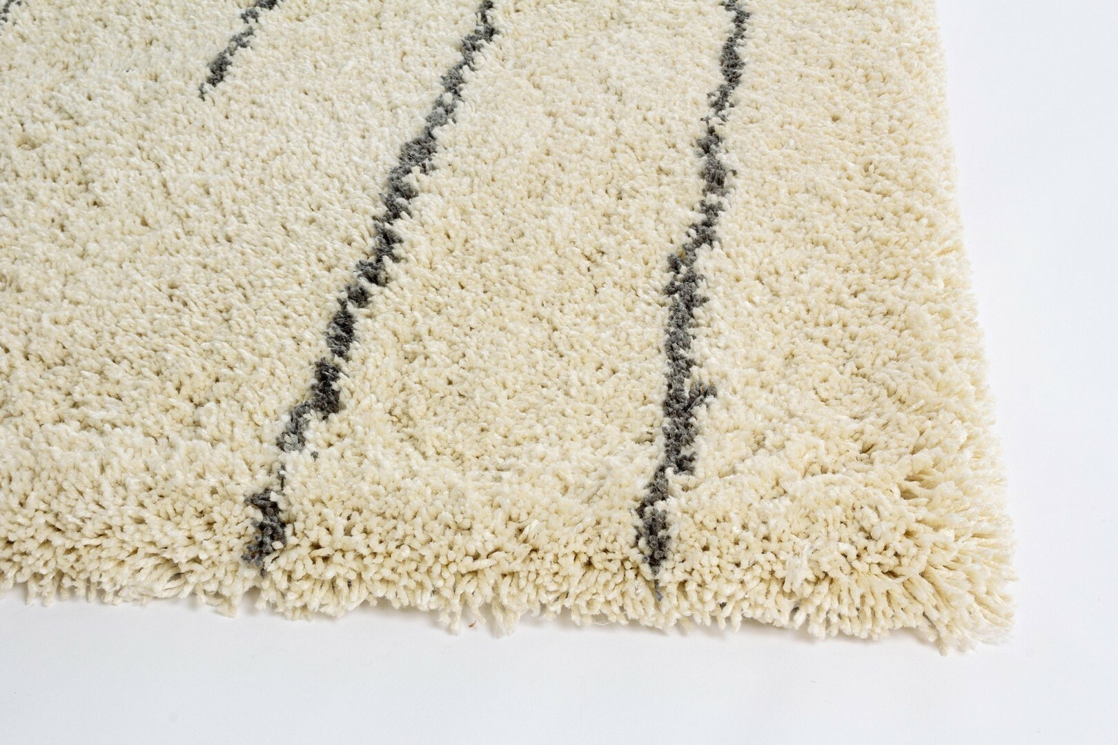 Lines Teppich Baumwollmischung Elfenbein 140X200 cm 1