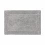 Badteppich Stoff Grau 60 x 90 cm 0