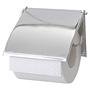 Toilet paper holder cover steel silver 0