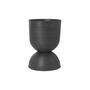 Hourglass Blumentopf Schwarz 0