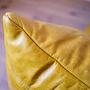 Togo Ecksofa Pull-Up-Leder Gelb 4