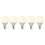Leuchtmittel LED (5er-Set) Weiß Glas 4.5 x 8 x 4.5 cm 0