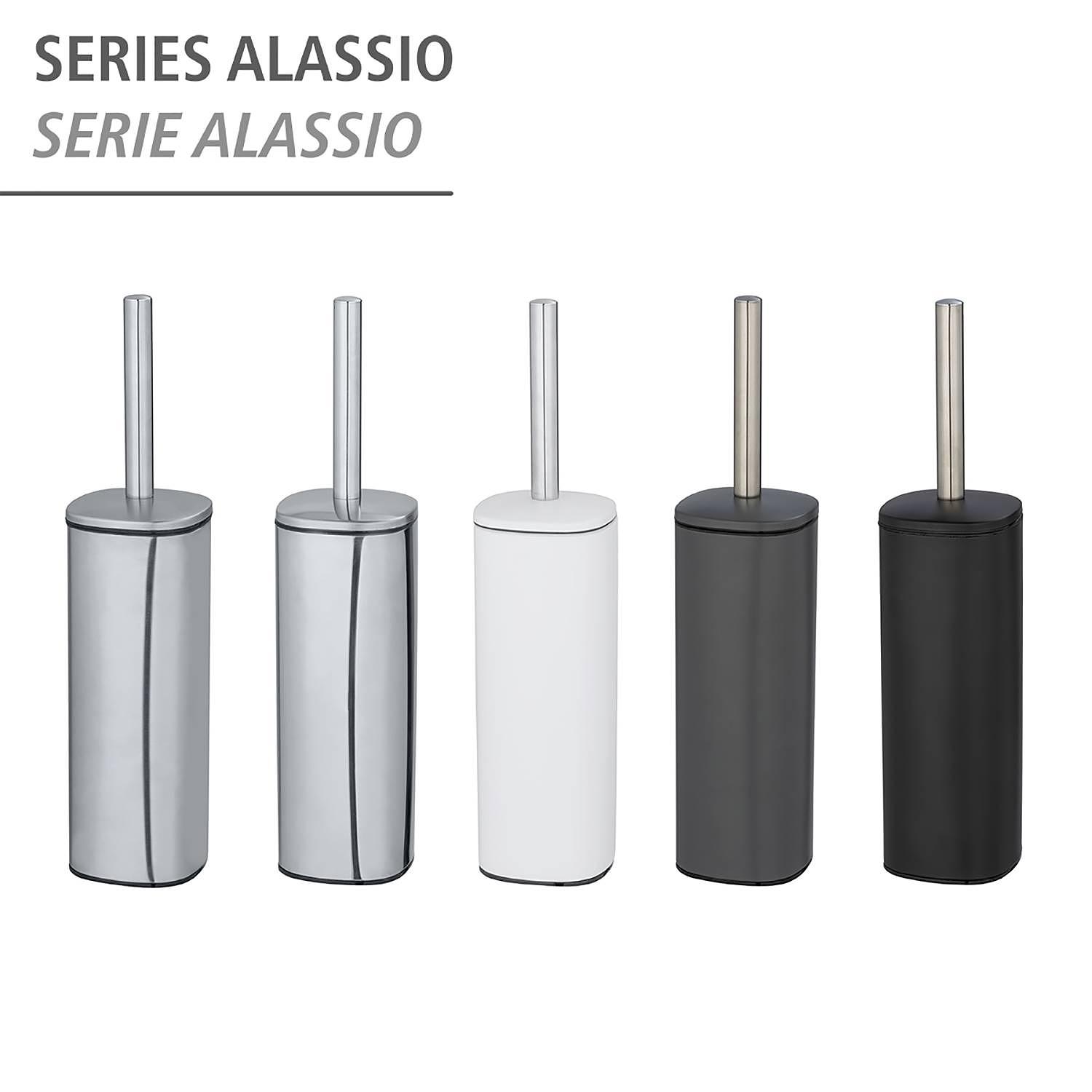 WC-Garnitur Alassio Edelstahl Silber 2