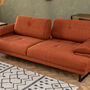 Sofa 3-Sitzer Textil Orange 4