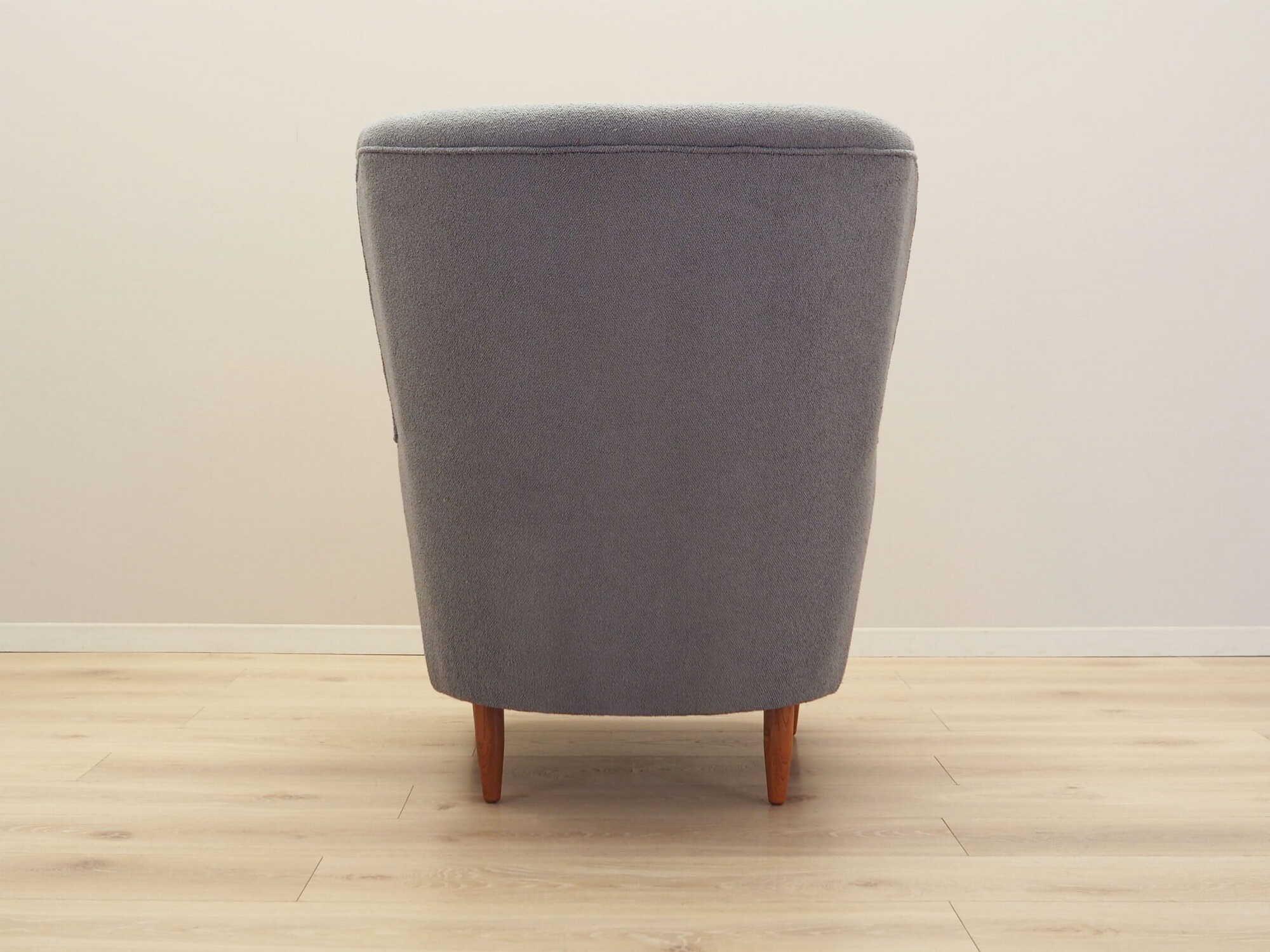 Armchair Textile Wood Grey 5