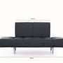 Nina Daybed Schlafsofa 3-Sitzer Petrol Grün 9