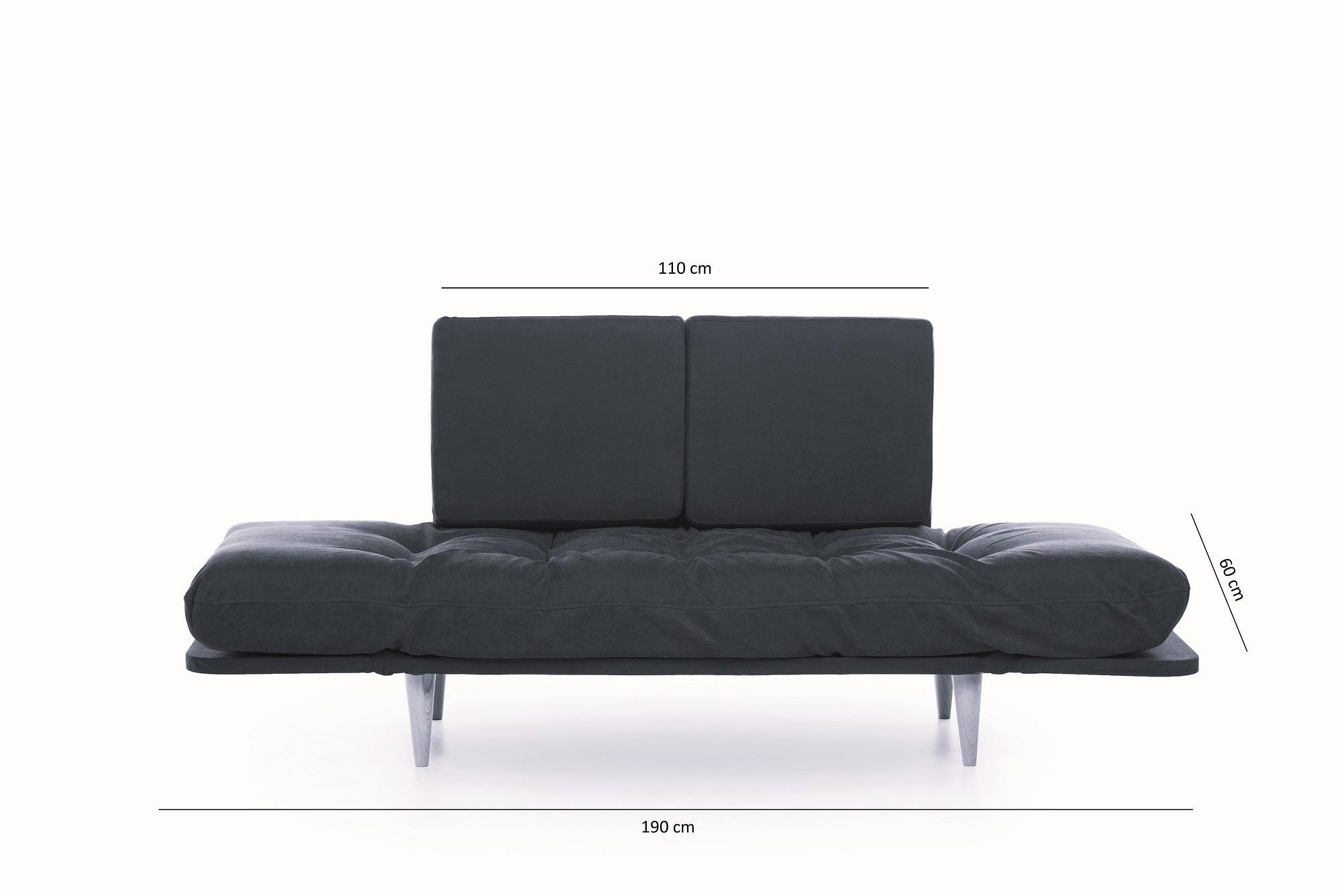 Nina Daybed Schlafsofa 3-Sitzer Petrol Grün 9