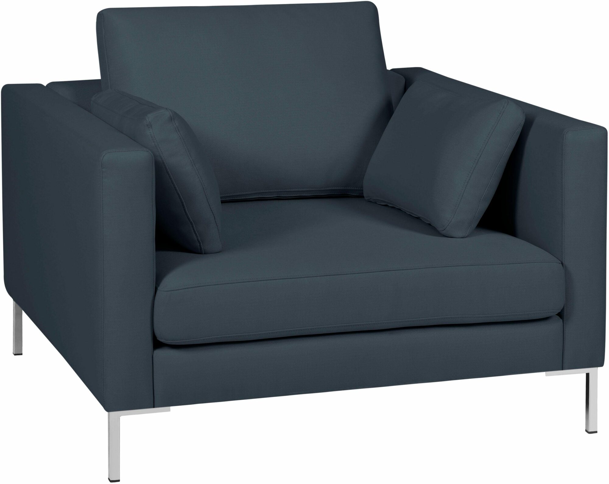 Marinus Sessel Textil Metall Anthrazit 1