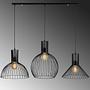 3-Flame Fellini pendant lamp MR-768 Iron Black 4
