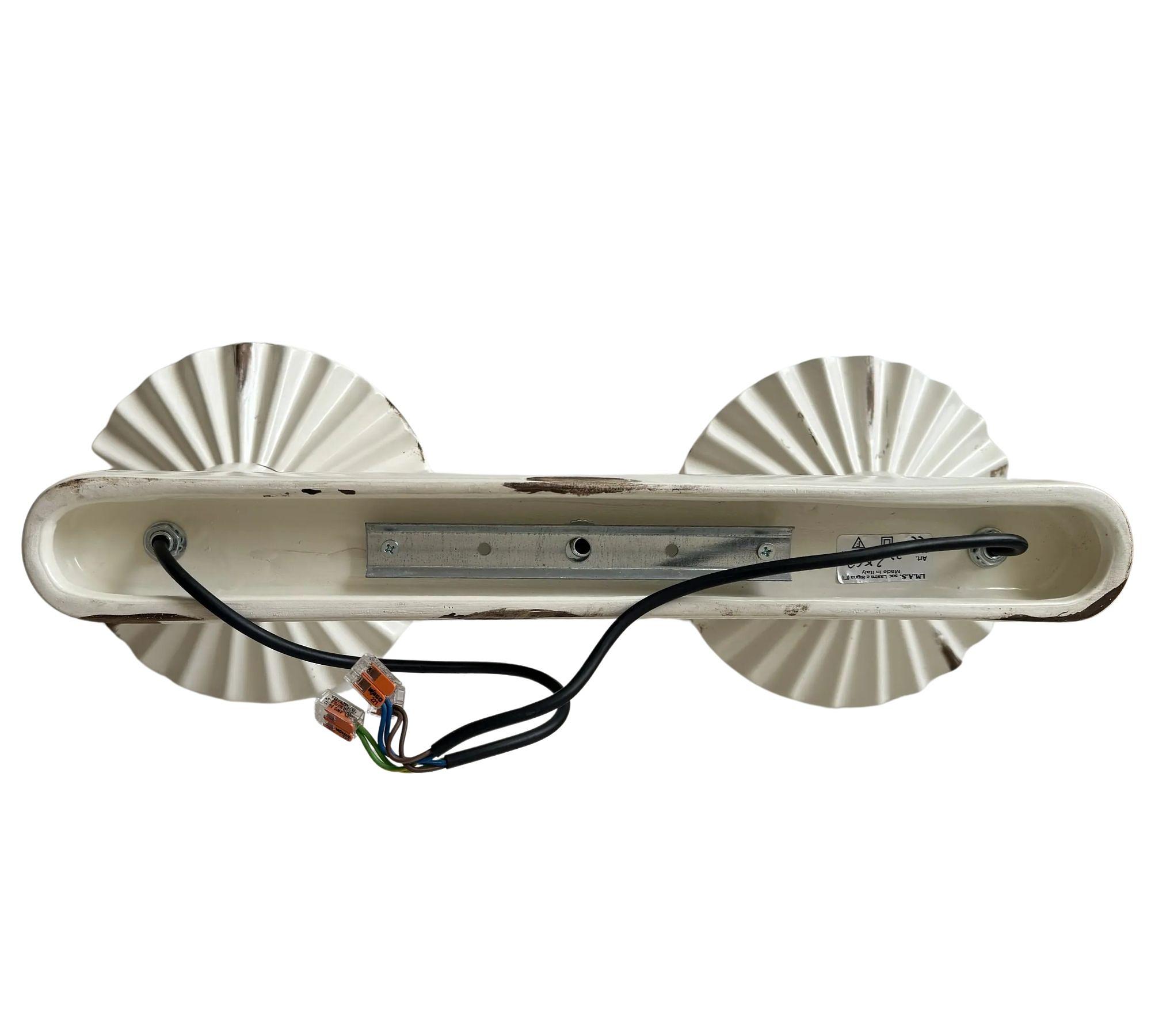 Ceiling light ceramic brass cream 3