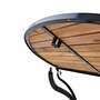 Gartentisch Metall Holz Natural 7