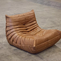 Togo Armchair Pull-Up Leather Tobacco Brown 2