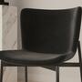2x Dining chair velvet black 4