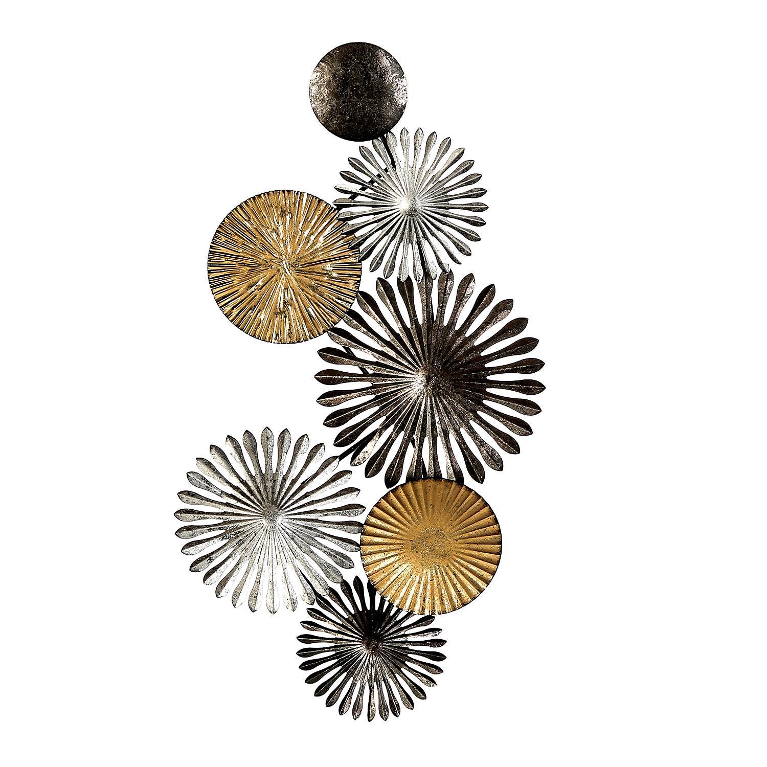 Wall Object Rustic Aluminum Gold Gray 1