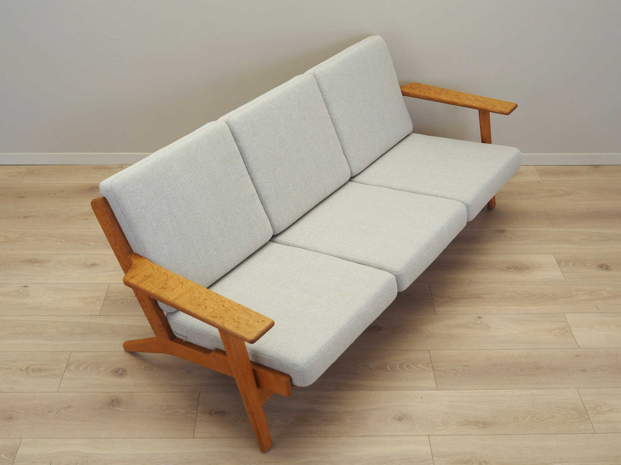 Sofa Holz Grau 1960er Jahre 7