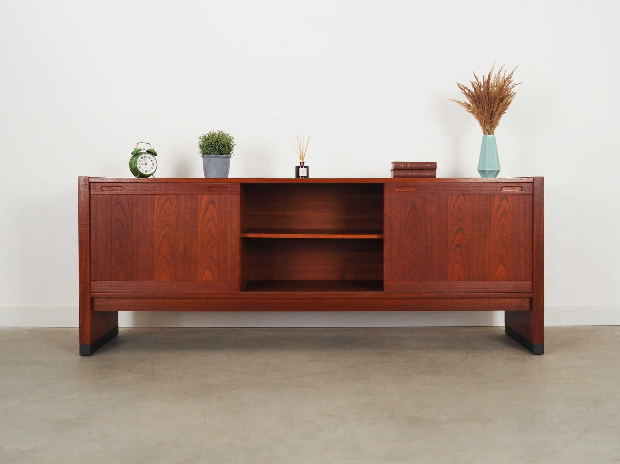 Vintage Sideboard Teakholz Braun 1960er Jahre 2