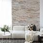 Fototapete Stone Wall Stein Vlies Beige 2