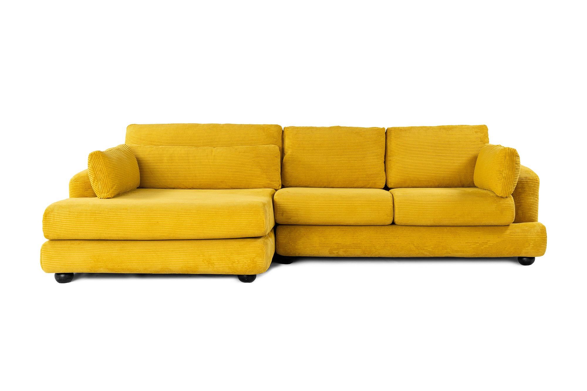 River Corner Sofa Left Yellow 3