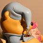  Figur Winnie Puuh & Ferkel Kunstharz Keramik 2000er Jahre 11