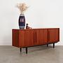 Teak-Sideboard Braun 1960er Jahre 4