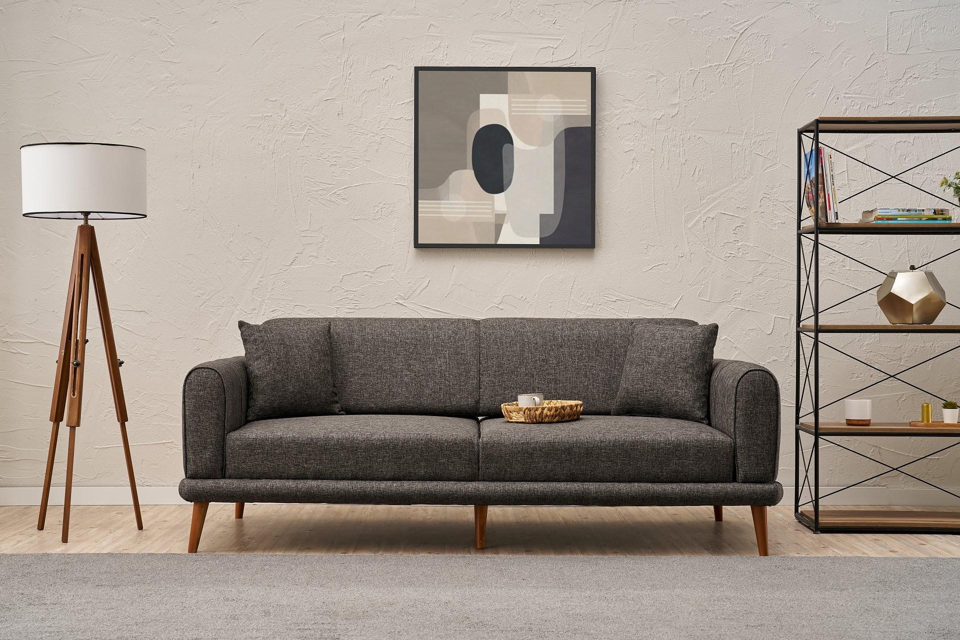 Seren Sofa 3-Sitzer Anthrazit 1