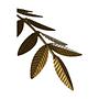 Palmtree Stehlampe Metall Gold 2