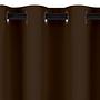 Ösenvorhang Blackout Polyester Braun 140x245cm 2