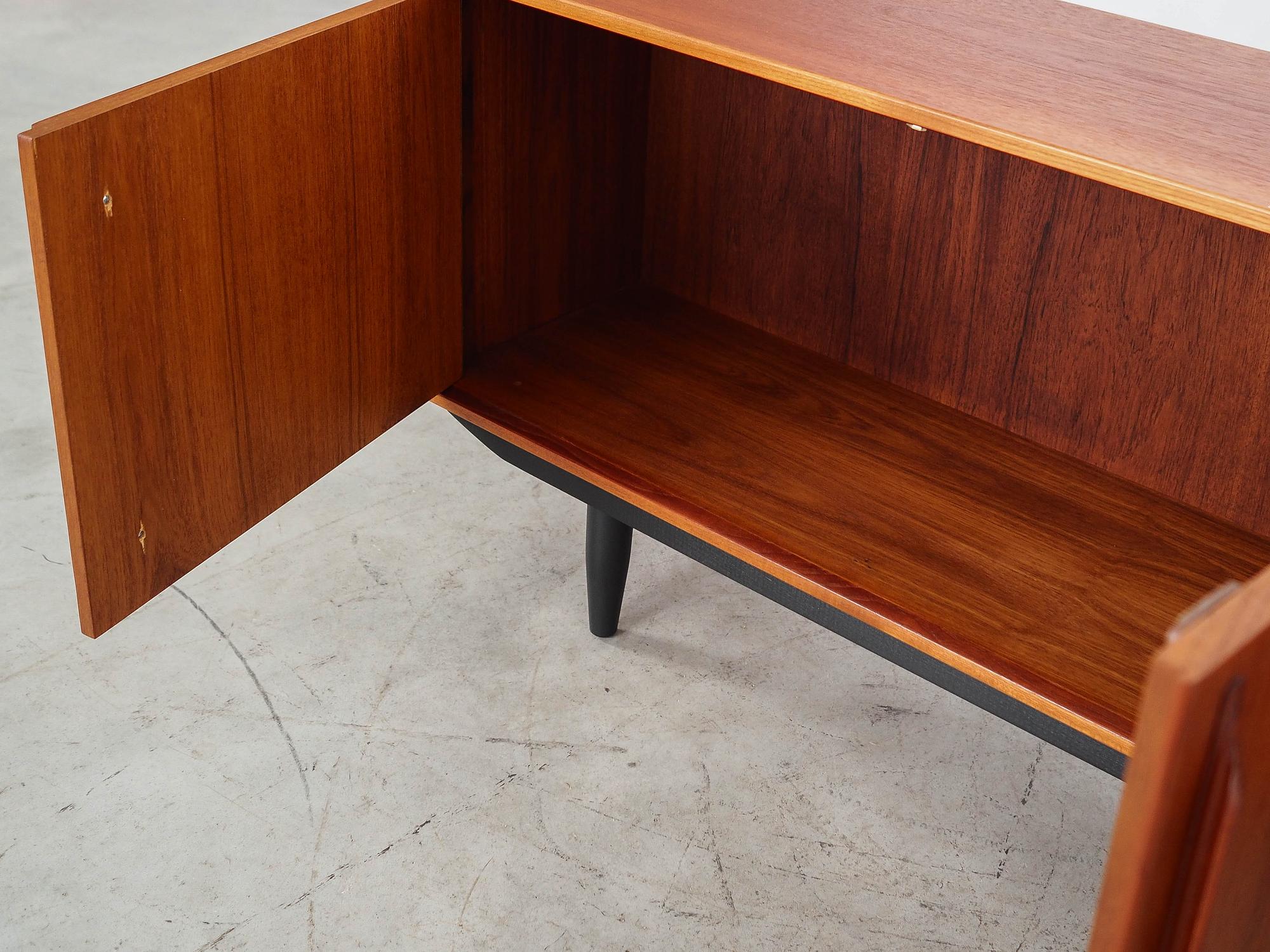Teak-Sideboard Braun 1960er Jahre 13
