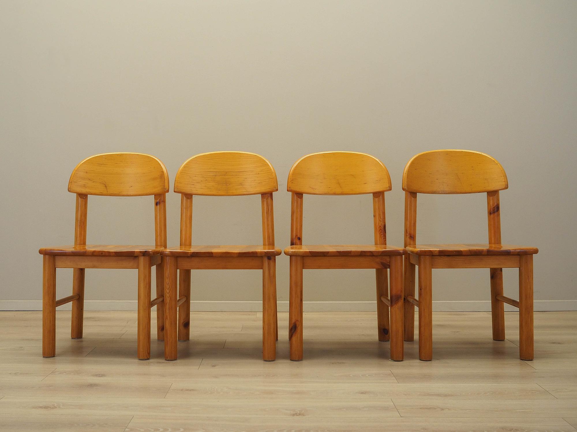 Chair Set 4-piece Brown 1960s 11