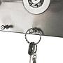 Wandgarderobe Aterrado II Stahl Silber 1
