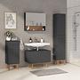 LINDHOLM Base Cabinet Oak Semi-Solid Matte Gray 2