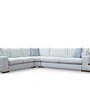 Ecksofa Textil Weiß 5