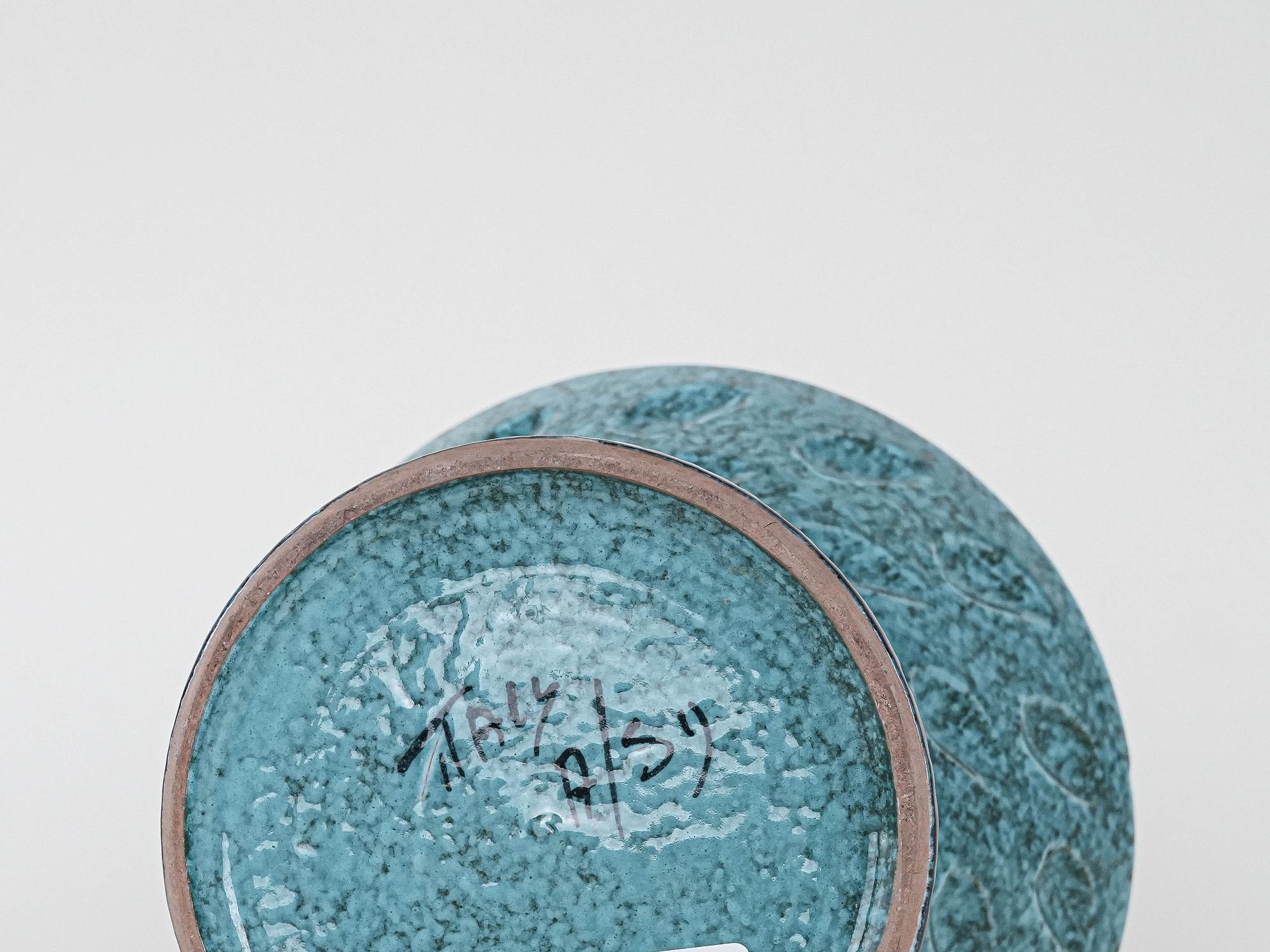 Keramikvase Fat Lava 1960er Jahre 5