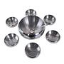 Edelstahlschüssel 7er Set Silber 2