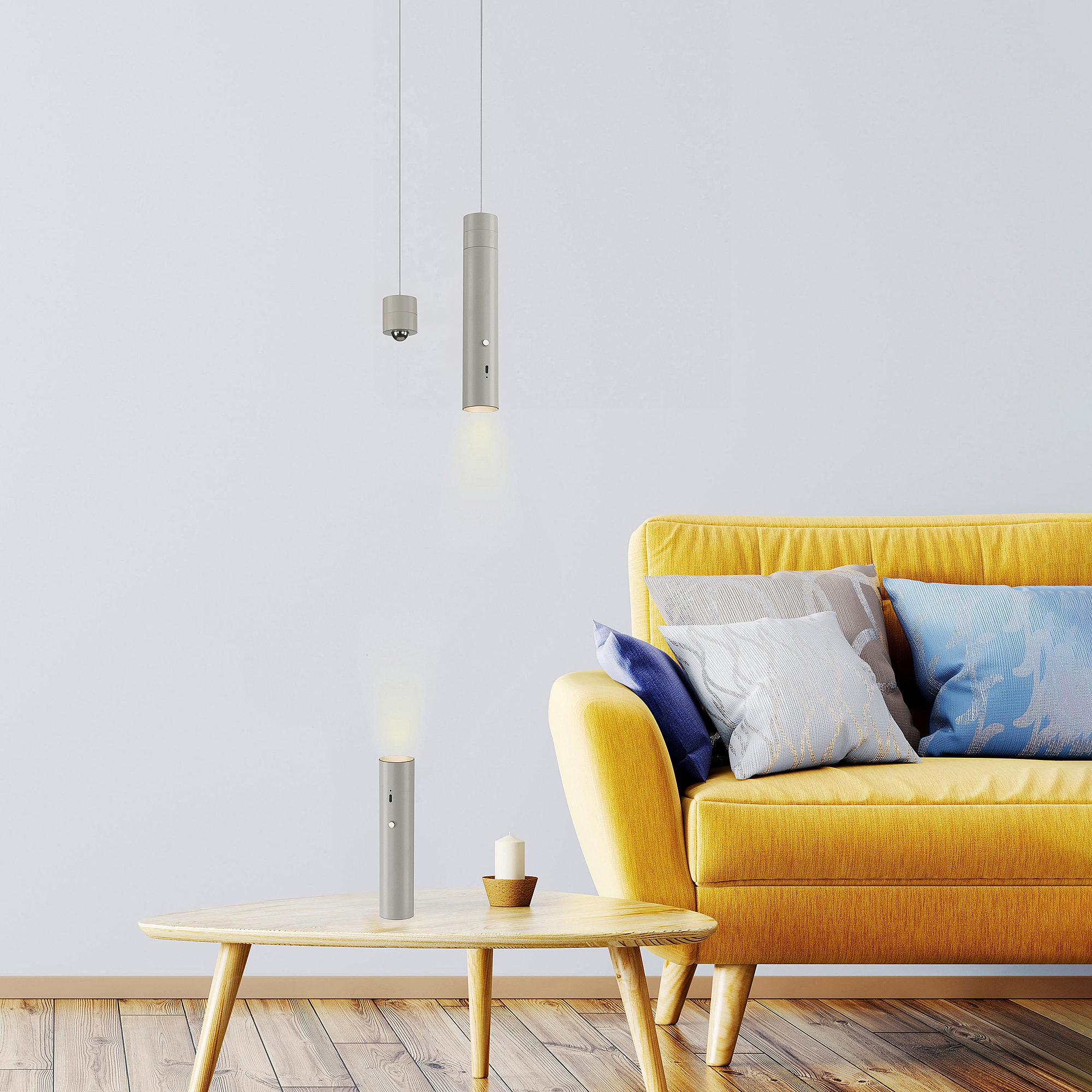 LED-Pendelleuchte Attach Grau 3