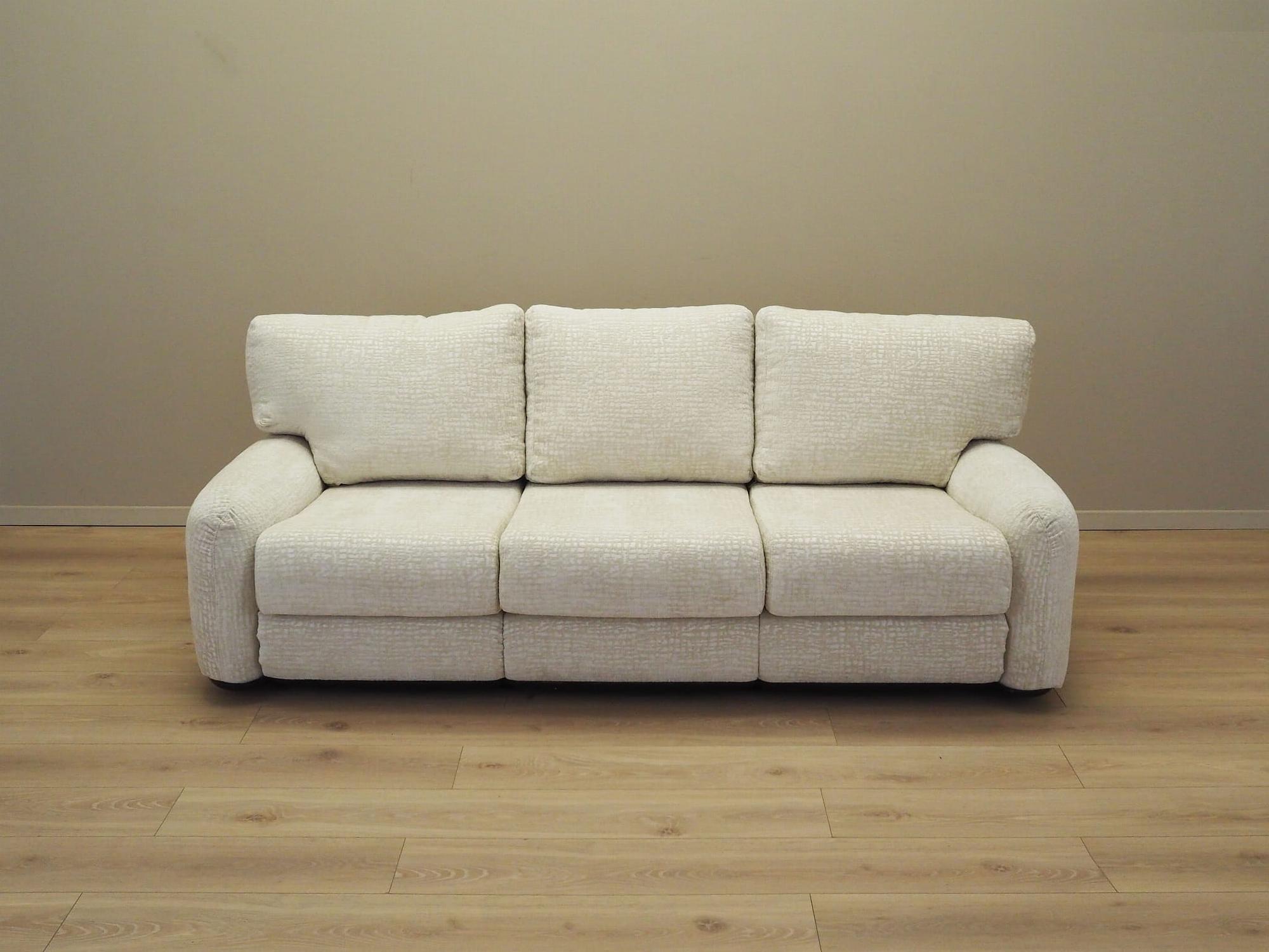 Piumotto 3-seater sofa, white, 1970s 2