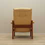 Armchair Teak Wood Leather Yellow 1960s 4