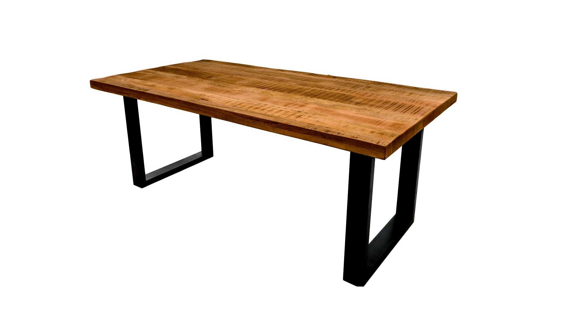 Melbourne Esstisch Mangoholz Metall Braun 2